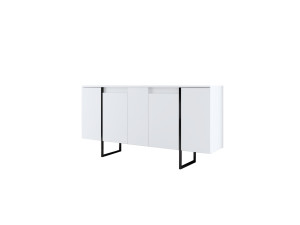 Credenza in legno "Luxe" - 160 x 35 x 80 cm - Bianco
