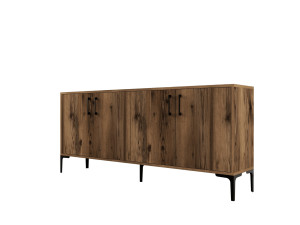 Credenza in legno "Kiev" - 180 x 35 x 78 cm - Noce