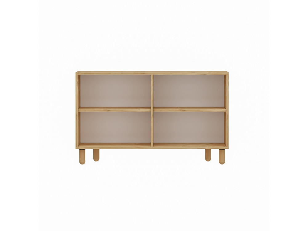 Credenza in legno "Roger" - 120 x 29 x 73 cm - Rovere Zaffiro