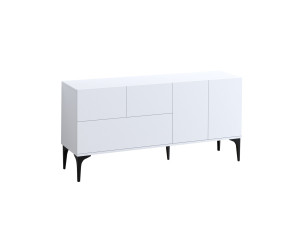 Credenza in legno "Ginny" - 150 x 35 x 75 cm - Bianco