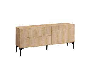 Credenza in legno "Laika" - 180 x 40 x 80 cm - Beige