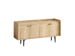 Credenza in legno "Navi" - 150 x 40 x 80 cm - Beige