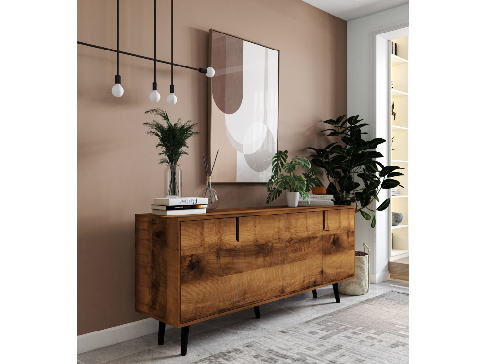Credenza in legno "Latina" - 180 x 45 x 80 cm - Marrone