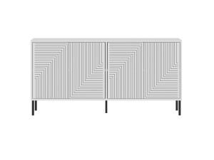 Credenza in legno "Evolet" - 150 x 36 x 75 cm - Bianco