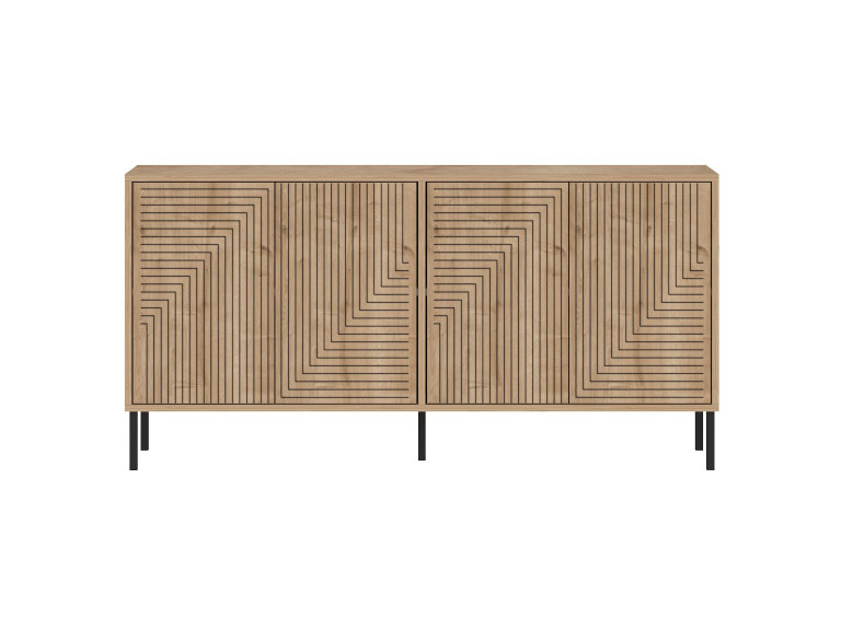 Credenza in legno "Evolet" - 150 x 36 x 75 cm - Beige