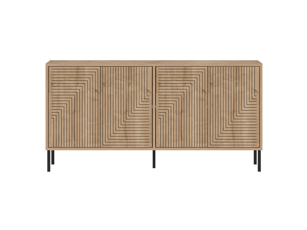 Credenza in legno "Evolet" - 150 x 36 x 75 cm - Beige