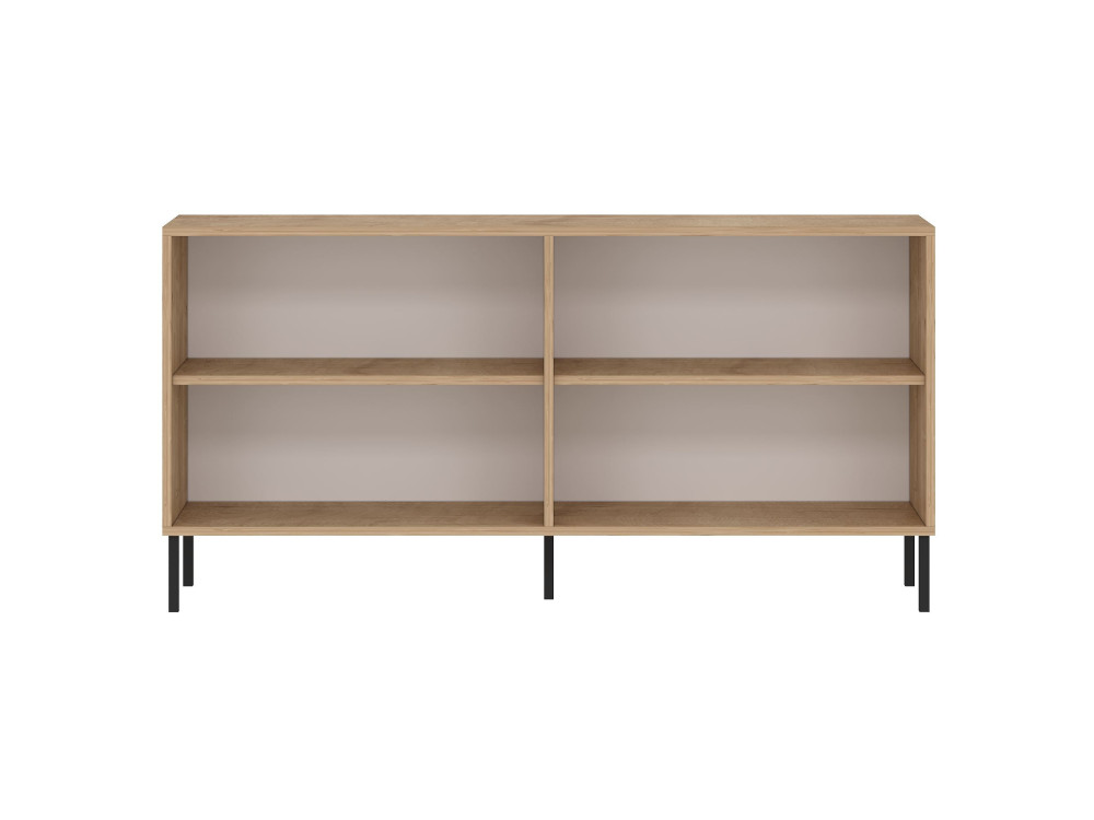 Credenza in legno "Evolet" - 150 x 36 x 75 cm - Beige