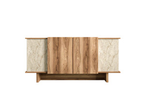 Credenza in legno "Diana" - 180 x 40 x 81 cm - Travertino