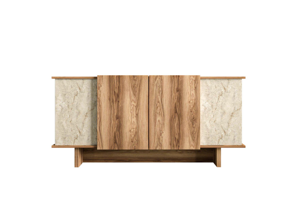 Credenza in legno "Diana" - 180 x 40 x 81 cm - Travertino
