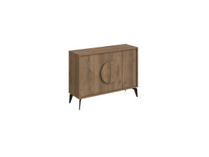 Credenza in legno "Gora" - 110 x 36 x 82 cm - Marrone