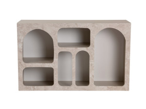 Credenza in legno "Liva" - 120 x 37 x 74 cm - Travertino