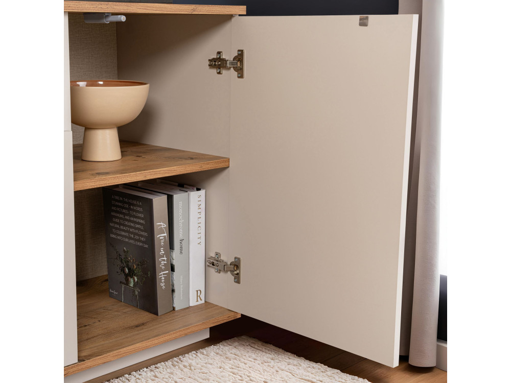Credenza in legno "Arista" - 180 x 44 x 75 cm - Beige