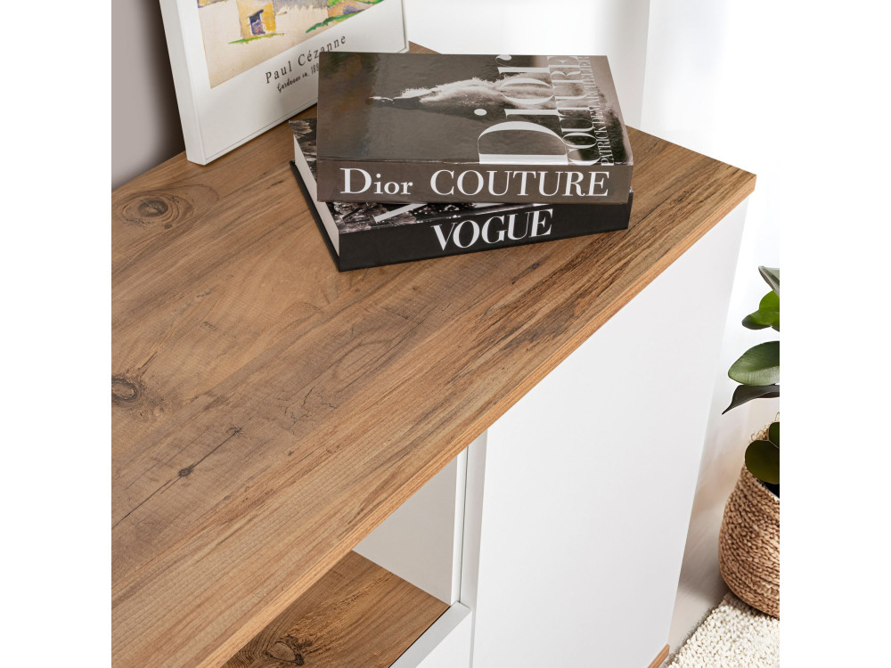 Credenza in legno "Arista" - 180 x 44 x 75 cm - Bianco