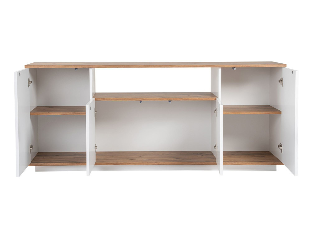 Credenza in legno "Arista" - 180 x 44 x 75 cm - Bianco