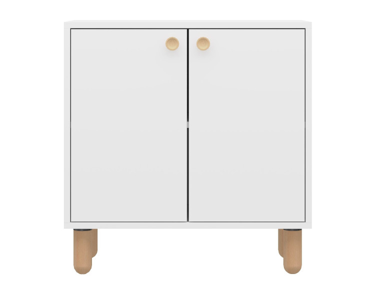 Credenza in legno "Lina" - 72 x 36 x 73 cm - Bianco