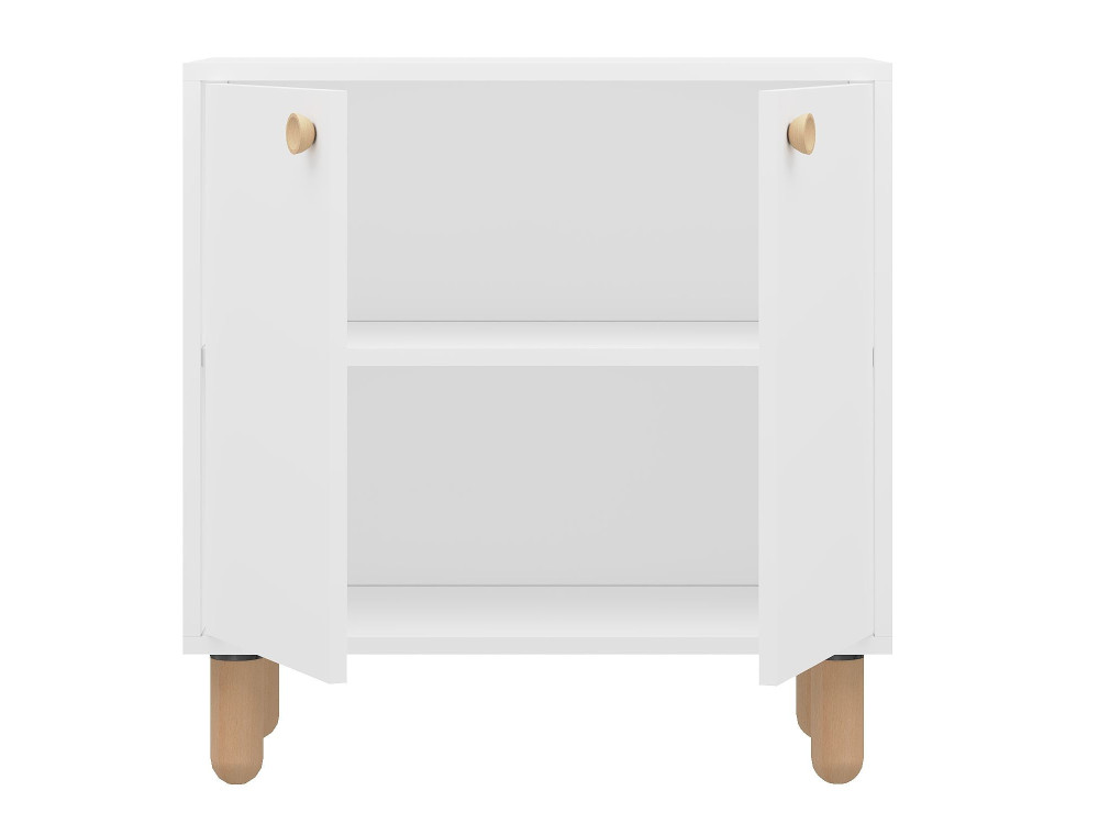 Credenza in legno "Lina" - 72 x 36 x 73 cm - Bianco