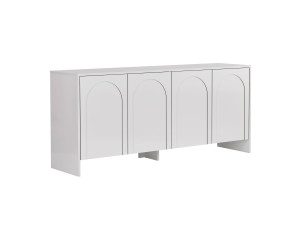 Credenza in legno "Arlen" - 180 x 45 x 80 cm - Bianco