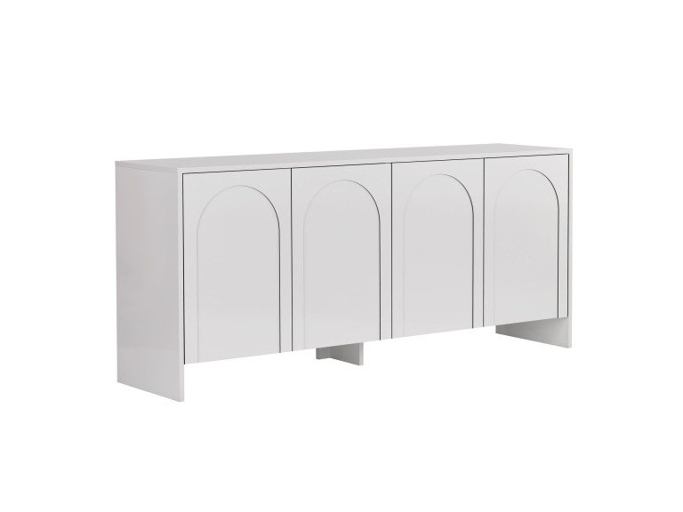Credenza in legno "Arlen" - 180 x 45 x 80 cm - Bianco
