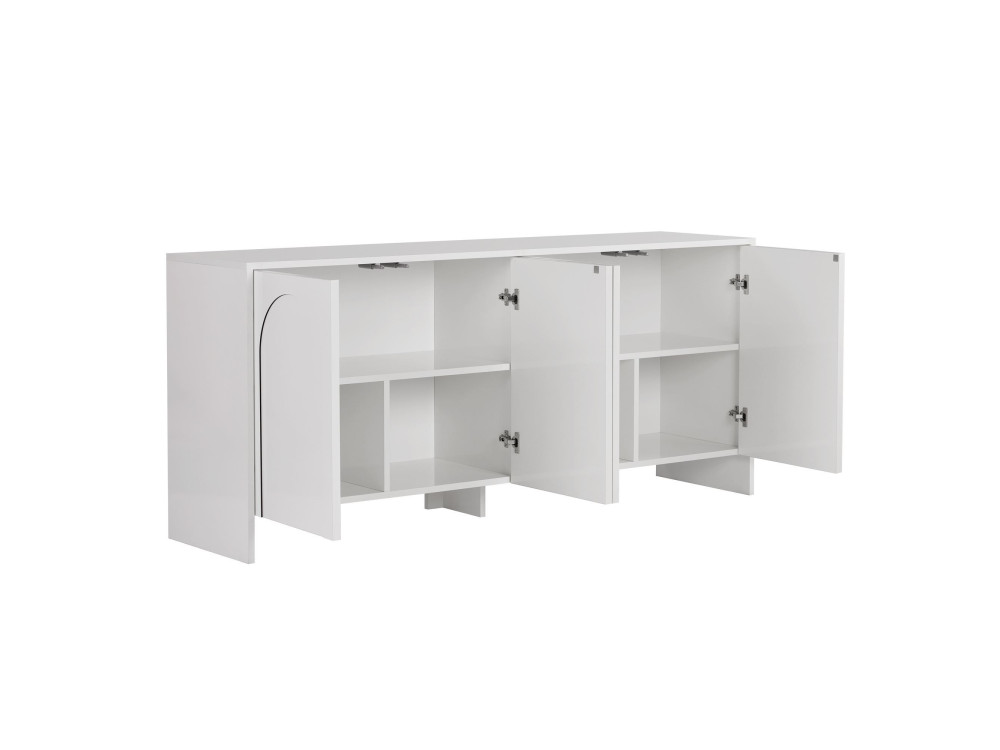 Credenza in legno "Arlen" - 180 x 45 x 80 cm - Bianco