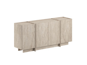 Credenza in legno "Dorma" - 180 x 45 x 80 cm - Travertino