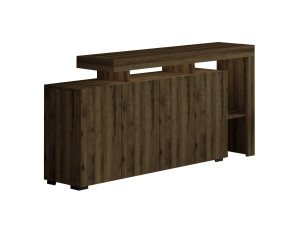 Credenza in legno "Beliz" - 170 x 35 x 80 cm - Noce antico