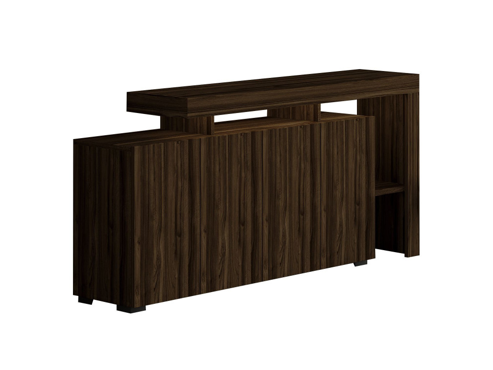 Credenza in legno "Beliz" - 170 x 35 x 80 cm - Noce