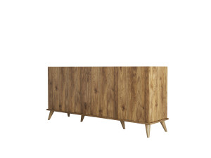 Credenza in legno "Elegante" - 180 x 45 x 80 cm - Marrone