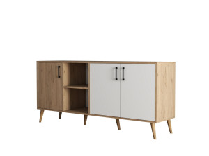 Credenza in legno "Exxen" - 180 x 45 x 80 cm - Bianco