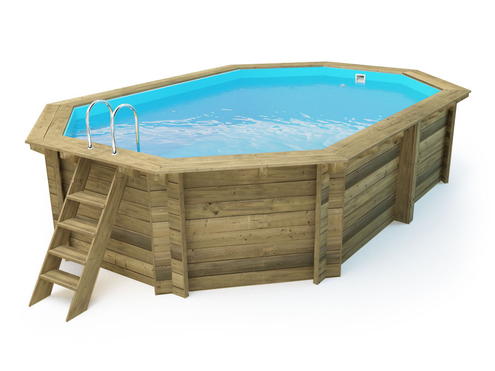 Piscina in legno "Miami" - 4,86 x 3,36 x 1,20 m