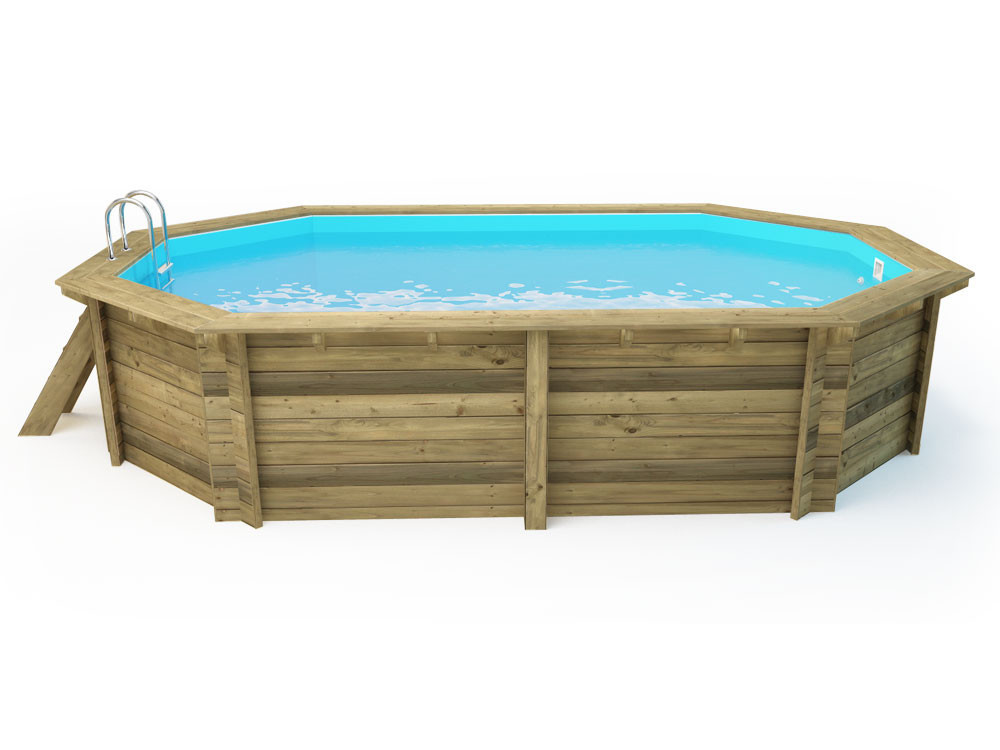Piscina in legno "Miami" - 4,86 x 3,36 x 1,20 m
