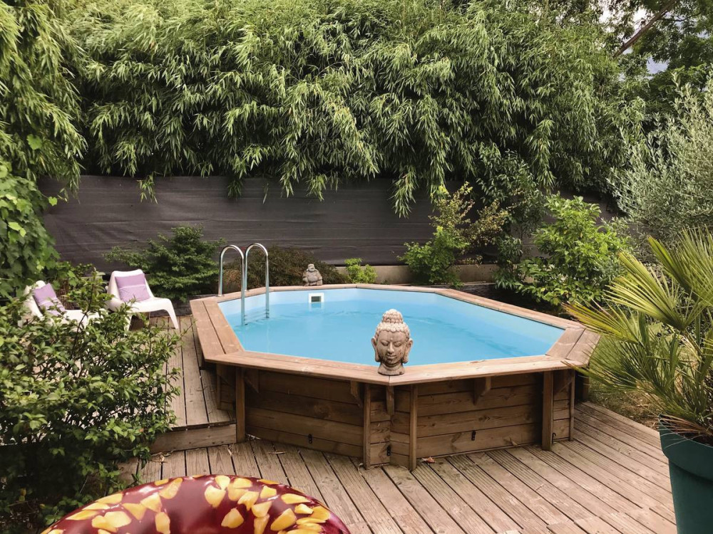Piscina in legno "Miami" - 4,86 x 3,36 x 1,20 m