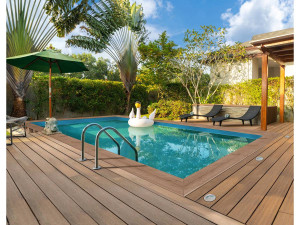 Piscina rettangolare in legno "Panama 130" - 6,20 x 4,10 x 1,31 m
