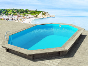 Piscina in legno "Brazilia 145" 5,86 x 3,86 x 1,44 m