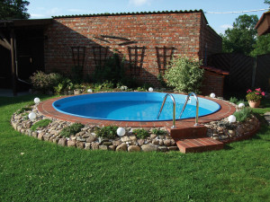 Kit piscina interrata rotonda in acciaio - Ø 4,50 x 1,20 m