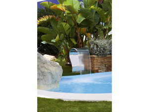 Cascata per piscina "Cayman" - H. 67,5 cm - Acciaio inox