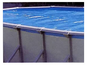 Estate - Copertura a bolle per piscina ovale - 300 micron - 7.30 x 4.60 m