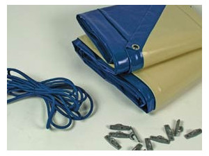 Telo invernale per piscina Palma / Havana - 280 gr/m² - Blu