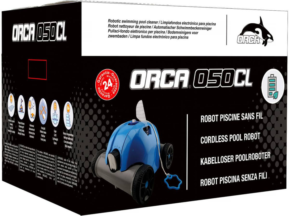 Pulitore elettrico autonomo per piscine "ORCA 050 CL" - Senza fili