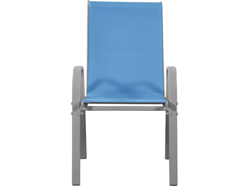 Sedia da giardino textilene "Cordoba" -Phoenix- Blu  Set di 4
