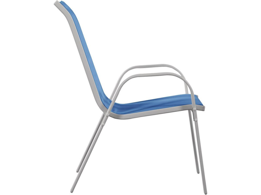 Sedia da giardino textilene "Cordoba" -Phoenix- Blu  Set di 4
