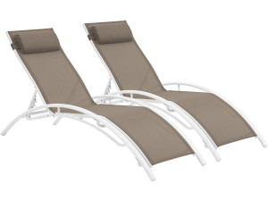 2 lettini in alluminio Beauty - PHOENIX - Talpa - set di 2