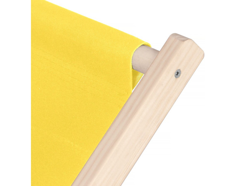 Set di 2 sedie a sdraio in legno "Chilean" - 107 x 56.5 x 81 cm - Giallo