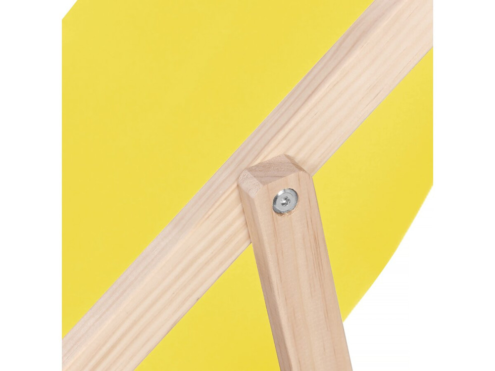 Set di 2 sedie a sdraio in legno "Chilean" - 107 x 56.5 x 81 cm - Giallo