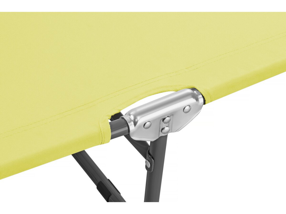 Pack 2 lettini prendisole pieghevoli "Lazy" - Con parasole - Giallo