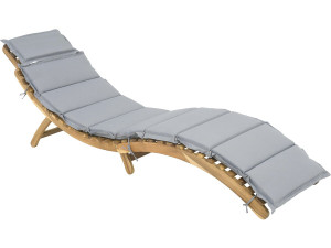 Lettino in legno "Jakarta" con cuscini - Grigio