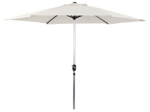 Ombrellone da giardino a palo centrale in alluminio "Sol" - Rontondo  - Ø 3m - Ecru
