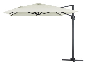 Ombrellone decentrato in alluminio SUN 4 - Rettangolare - 3 x 4 m - Ecru
