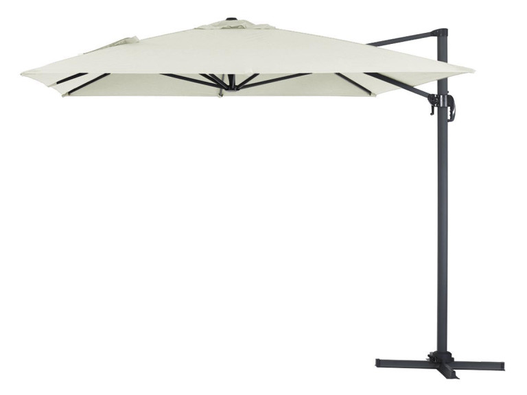 Ombrellone decentrato in alluminio SUN 4 - Rettangolare - 3 x 4 m - Ecru