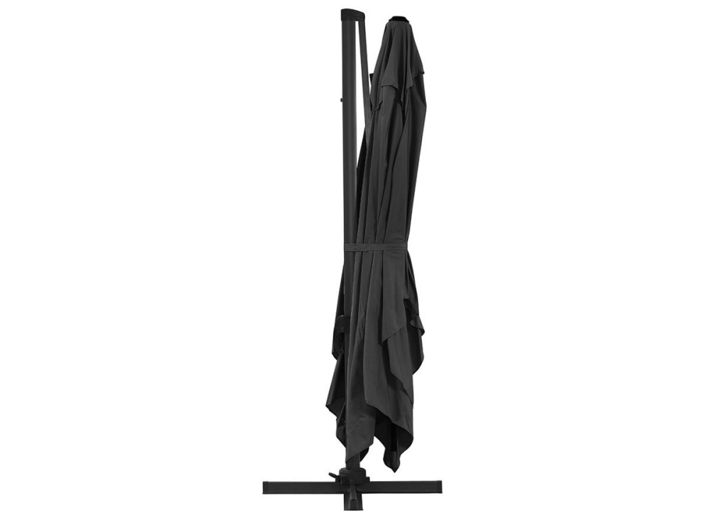 Ombrellone decentrato in alluminio SUN 4 - Rettangolare - 3 x 4 m - Nero