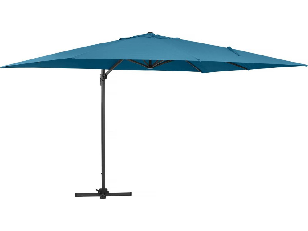 Ombrellone da giardino offset Alu "Sun 4" - Rettangolo - 3 x 4 m - Blu